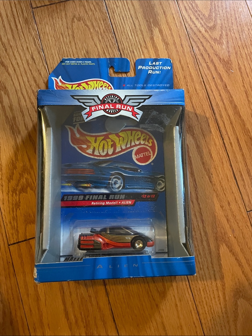 Hot Wheels Final Run ‘Alien’ Red & Black Die-Cast Car in Package